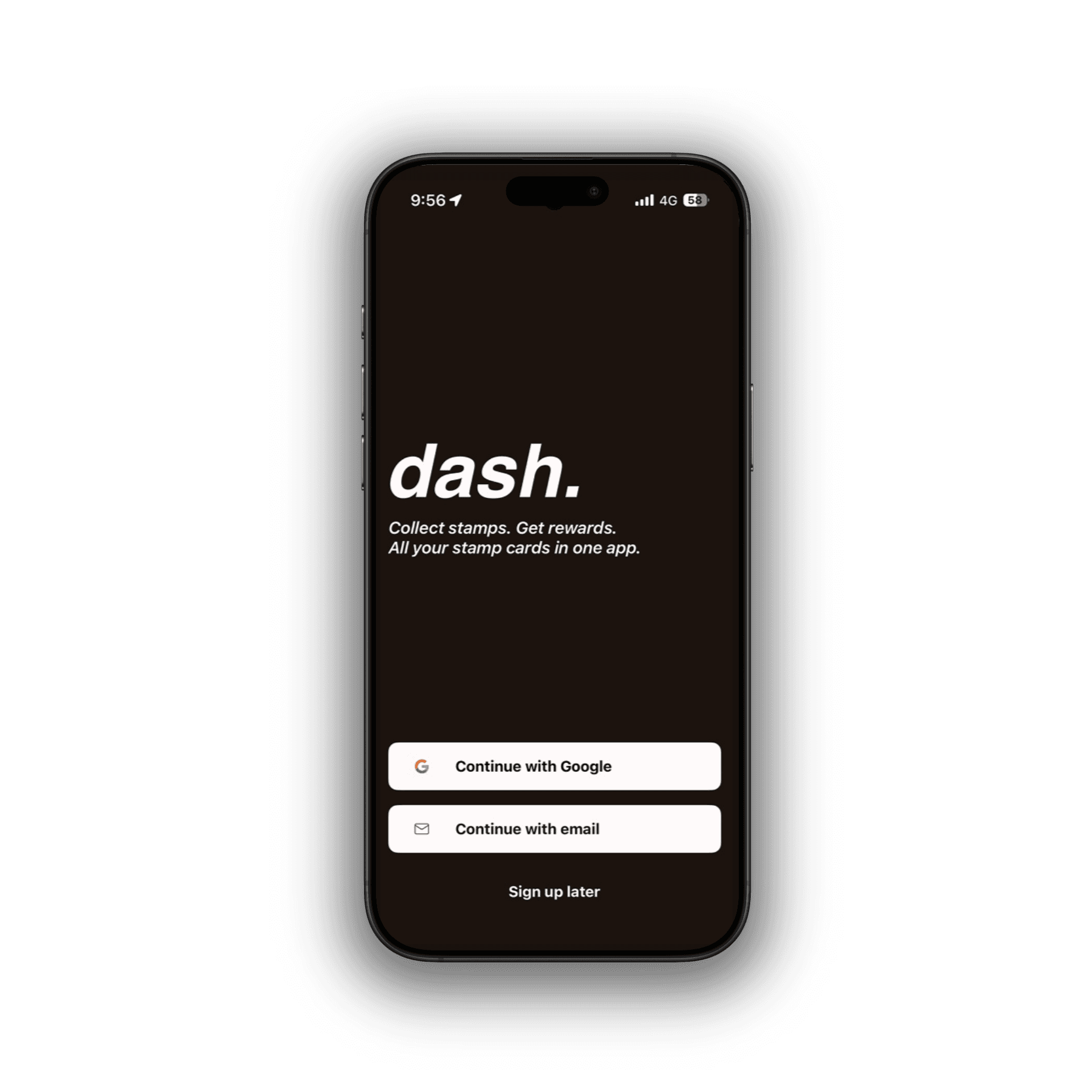 Dash app interface