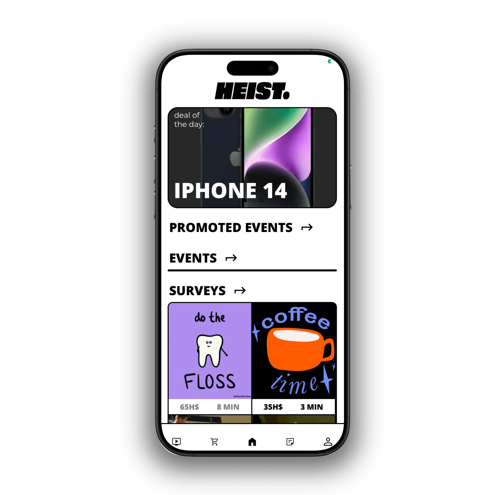Heist Danmark App screen 2
